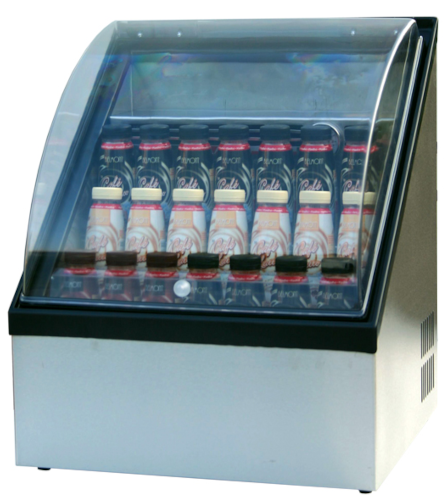 Kühlvitrine Selbstbedienung für Getränke mit Milchgetränken