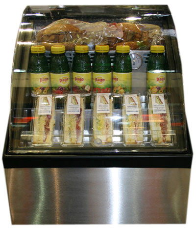 Kühlvitrine Selbstbedienung für Snacks