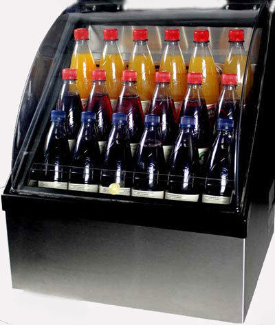 Drinkstar Kühlvitrine mit Getränken