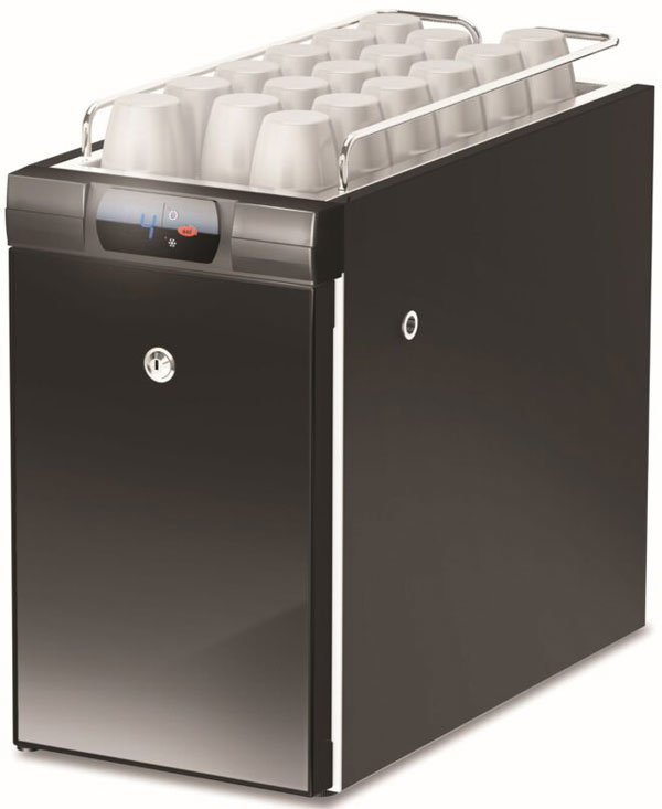 Milchkühlschrank MC7 DIG-TA black, digitale Temperaturanzeige, mit Tassenwärmer